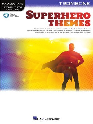 cover image of Superhero Themes Instrumental Play-Along for Trombone
